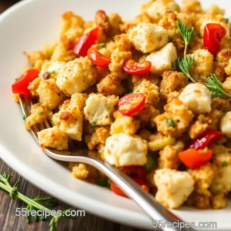 Savory Baked Crab Stuffing Delight presentation