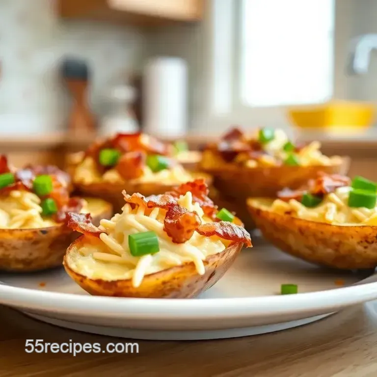 Bake Crispy Potato Skins with Vegan Cheese