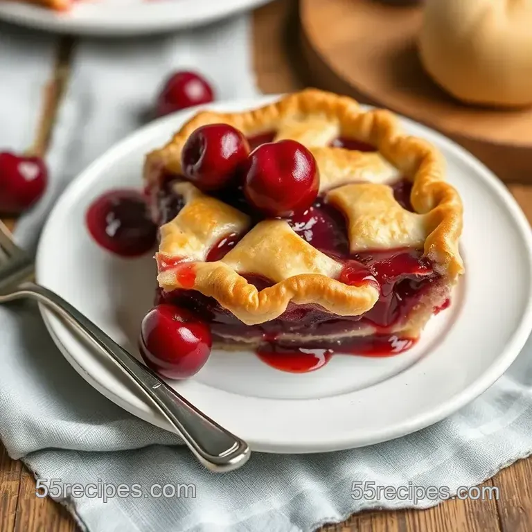 Bake Door County Cherry Pie Delightfully presentation