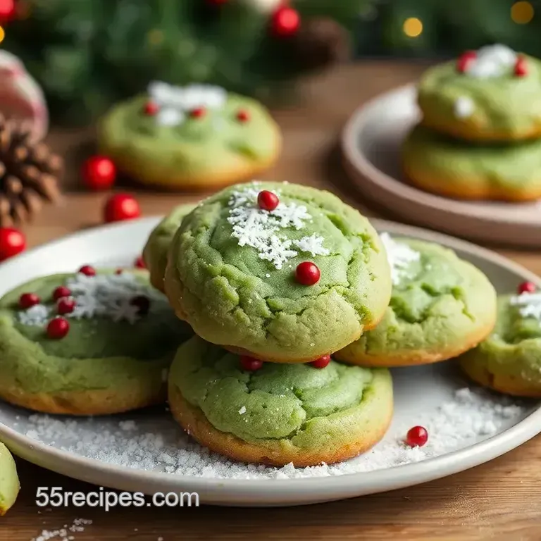 Bake Festive Dairy-Free Grinch Cookies