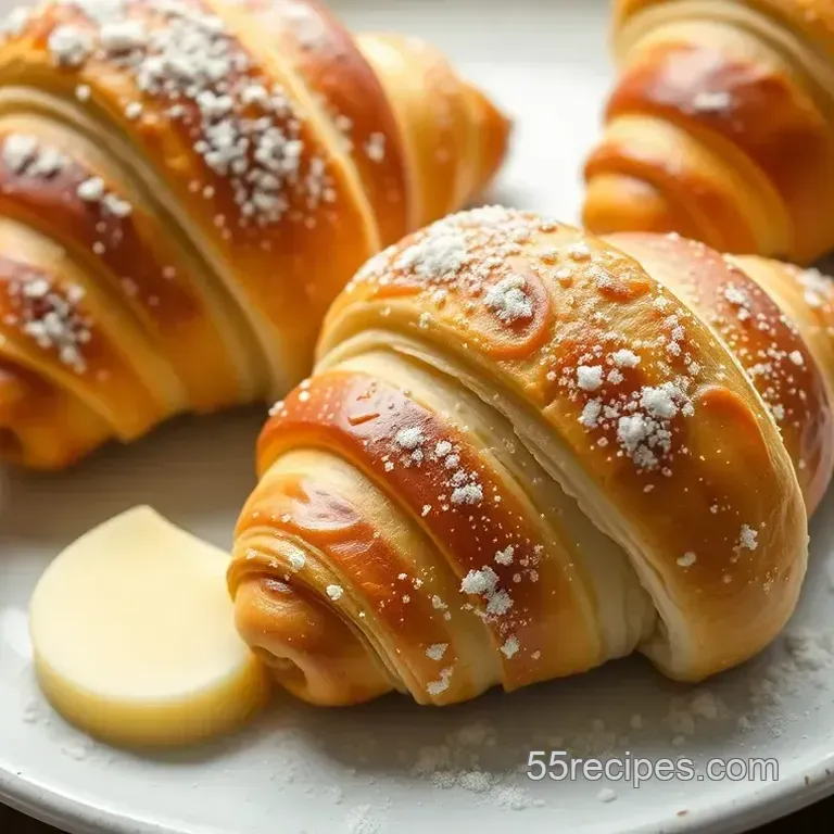 Heavenly Flaky Croissants with Swiss Butter