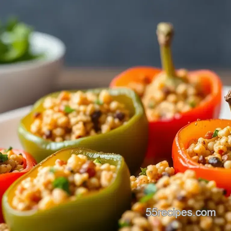 Savory Stuffed Mini Peppers with Quinoa and Herbs