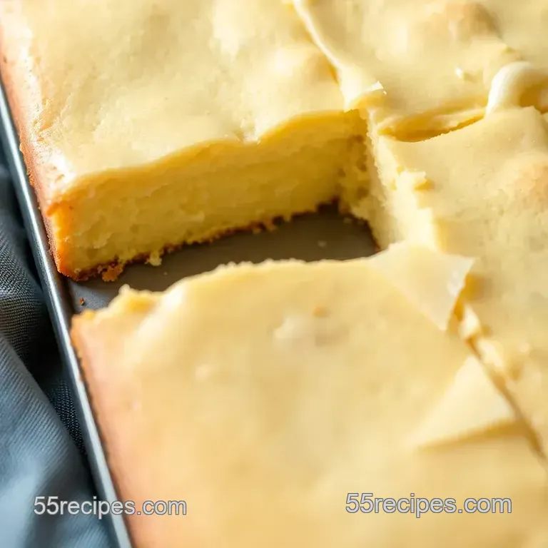 Moist Kefir Zest Sheet Cake presentation