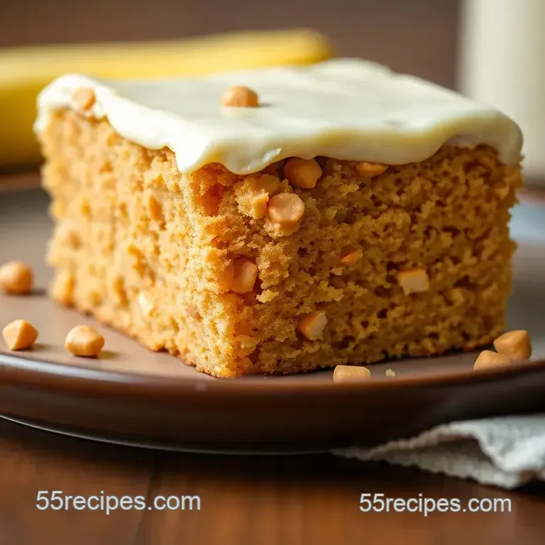 Bake Peanut Butter Snack Cake - Easy & Delicious presentation
