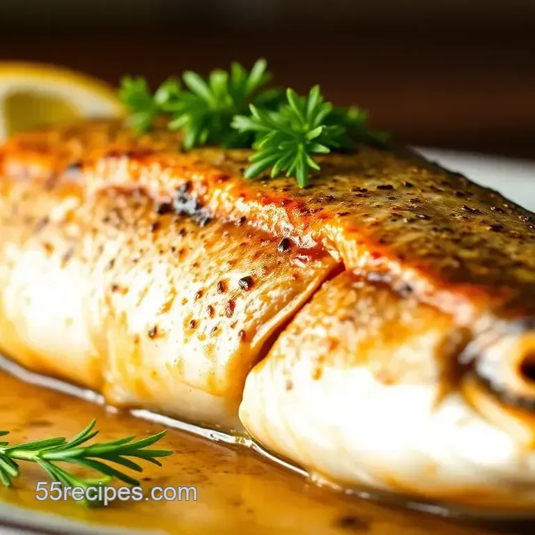 Speedy Baked Steelhead Trout with Lemon and Herbs