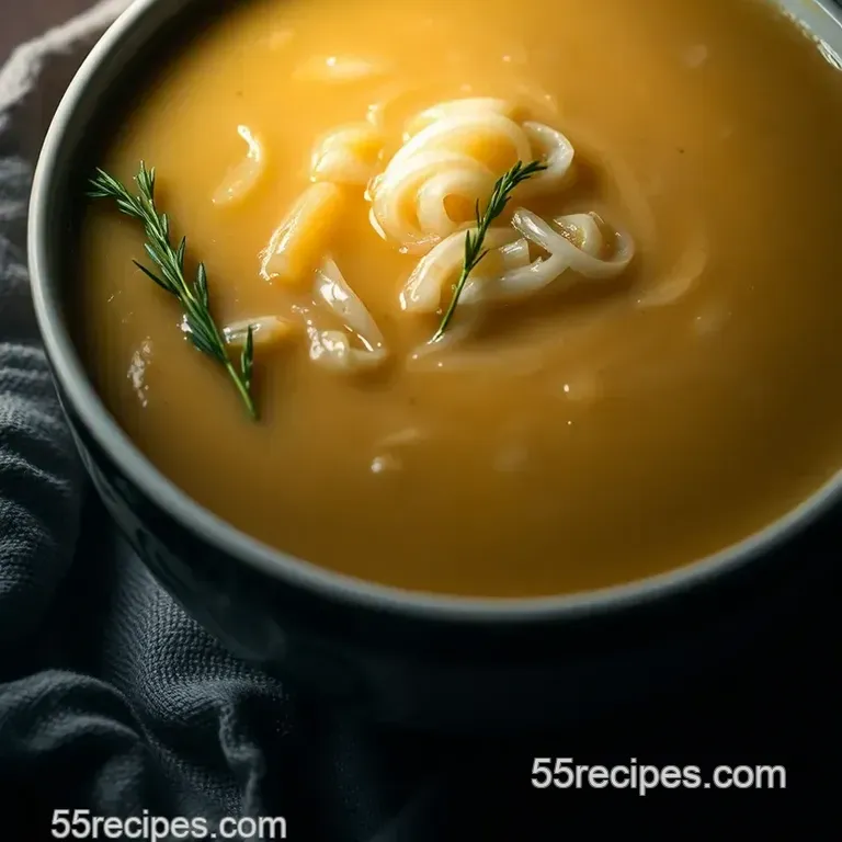 Barr s Classic French Onion Soup presentation