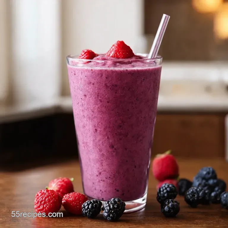 Berry Blast Smoothie Your Quick Easy Frozen Fruit Fix presentation