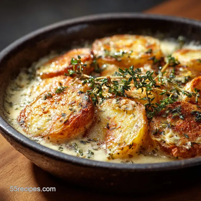 Melting Potatoes: Ultimate Thyme Garlic Butter Spuds