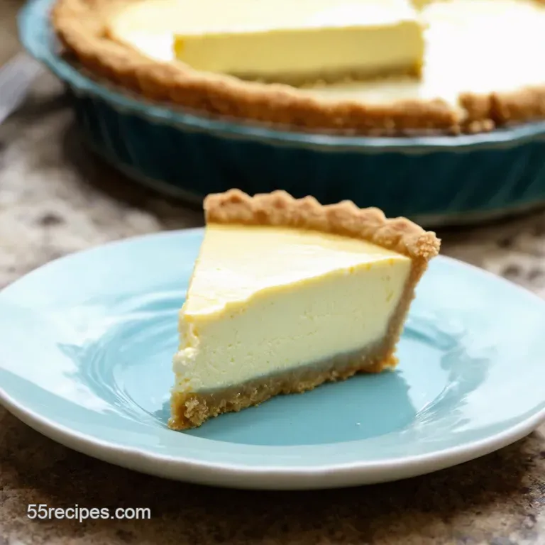 Blue Lagoon Key Lime Pie presentation