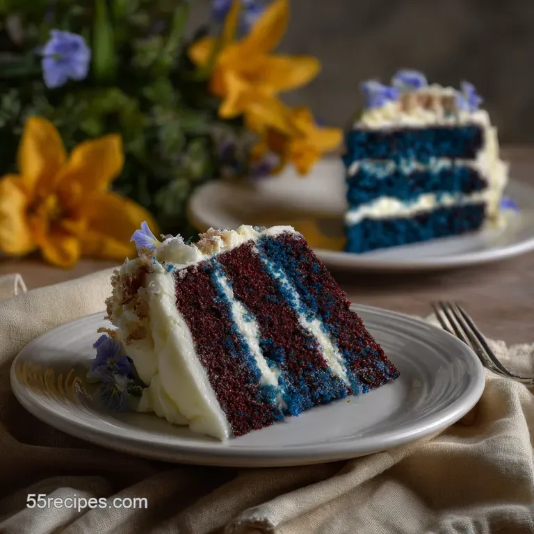 Moist Blue Velvet Cake Recipe