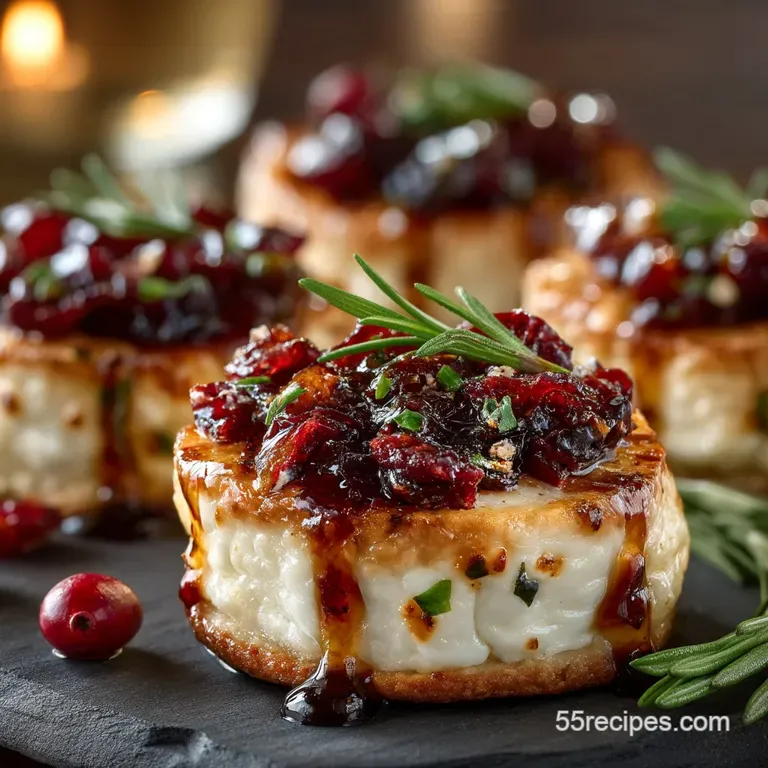 Cranberry Brie Bites with Candied Pecans A Flaky Holiday Starter