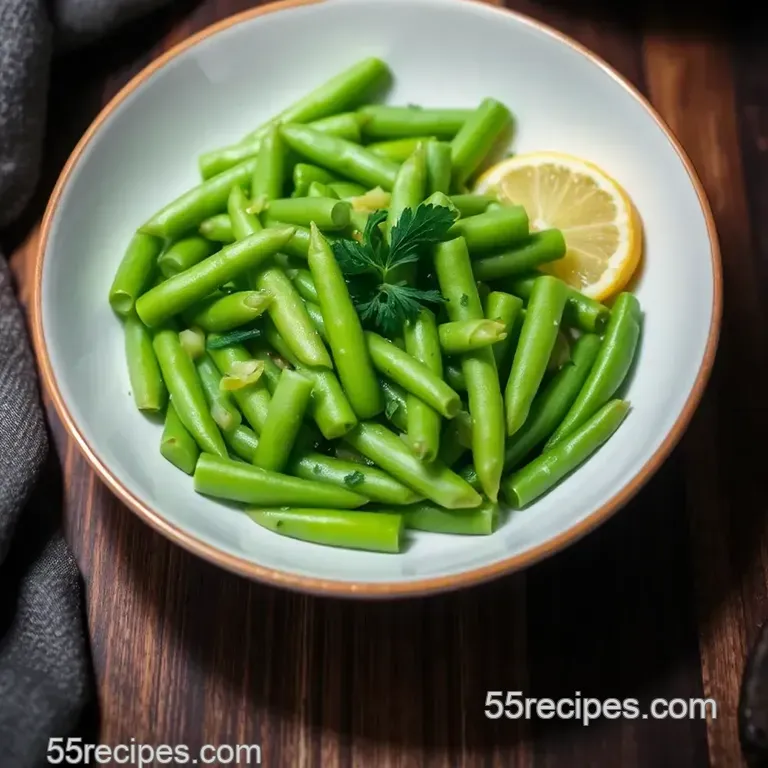 Bright & Crisp: Steamed Sugar Snaps with Lemon & Fresh Herbs presentation