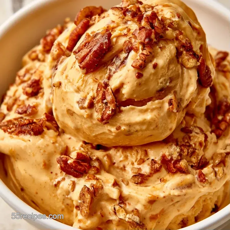 Elegant glass bowl with a smooth, caramel-colored frozen treat, topped with a pinch of sea salt and a wafer cookie.