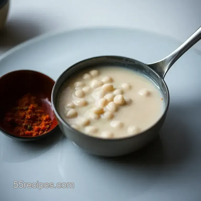Chè Bà Gò: Vietnamese Vegan Sweet Coconut Soup Dessert presentation