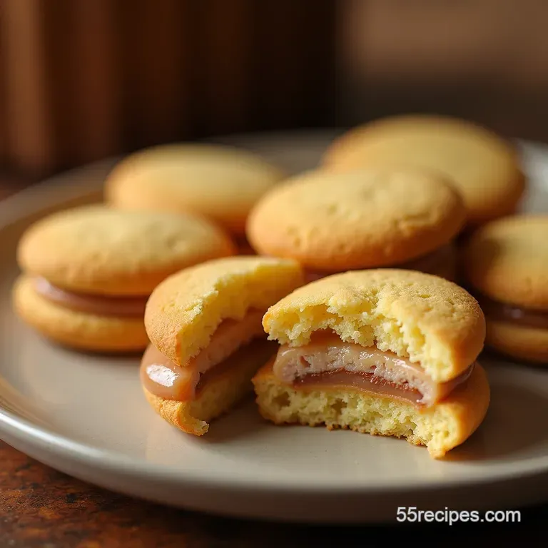 The Ultimate Almond Dream Chewy Marzipan Sandwich Cookies presentation