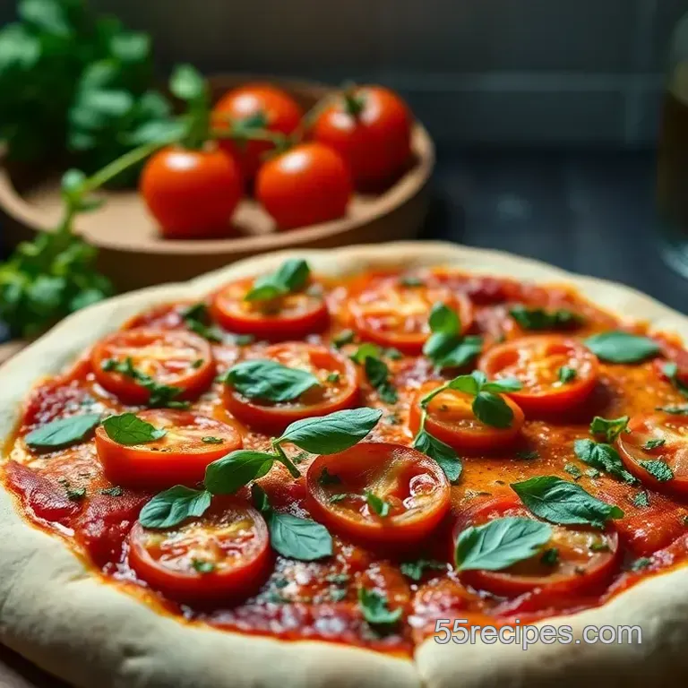Chimichurri Tomato Pizza