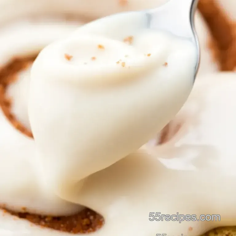 Cinnamon Roll Icing Without Cream Cheese presentation