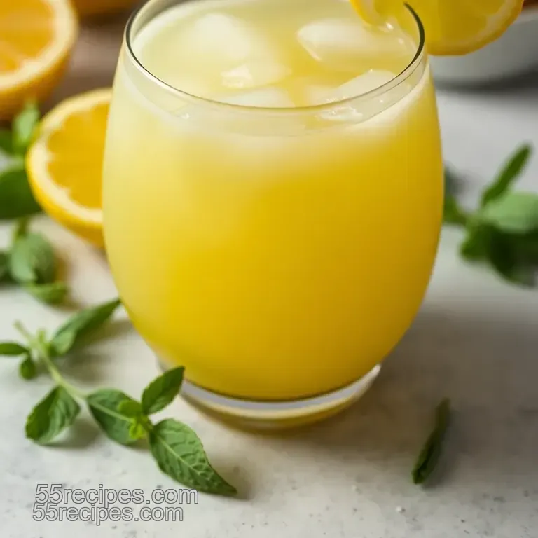 Citrus Explosion: the Irresistible Lemon Bomb Drink presentation
