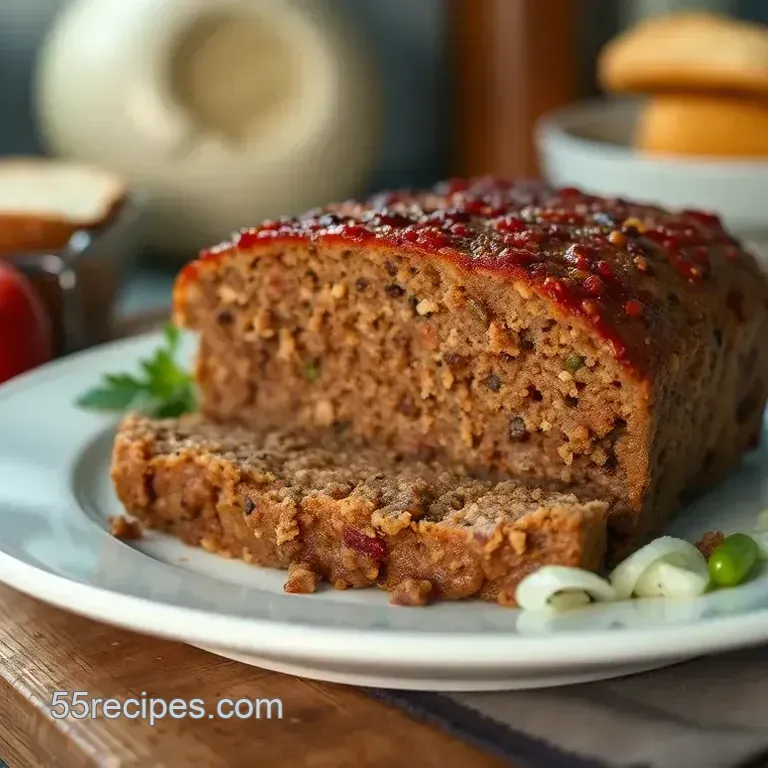 Classic Comfort: Homemade Meatloaf with Bread Crumbs