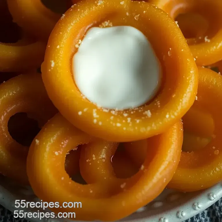 Classic Crispy Jalebi presentation