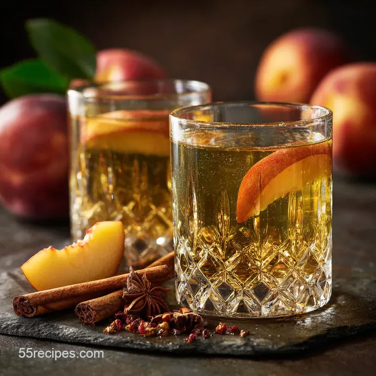 Green Tea Shot: the Perfect Whiskey Peach Delight presentation