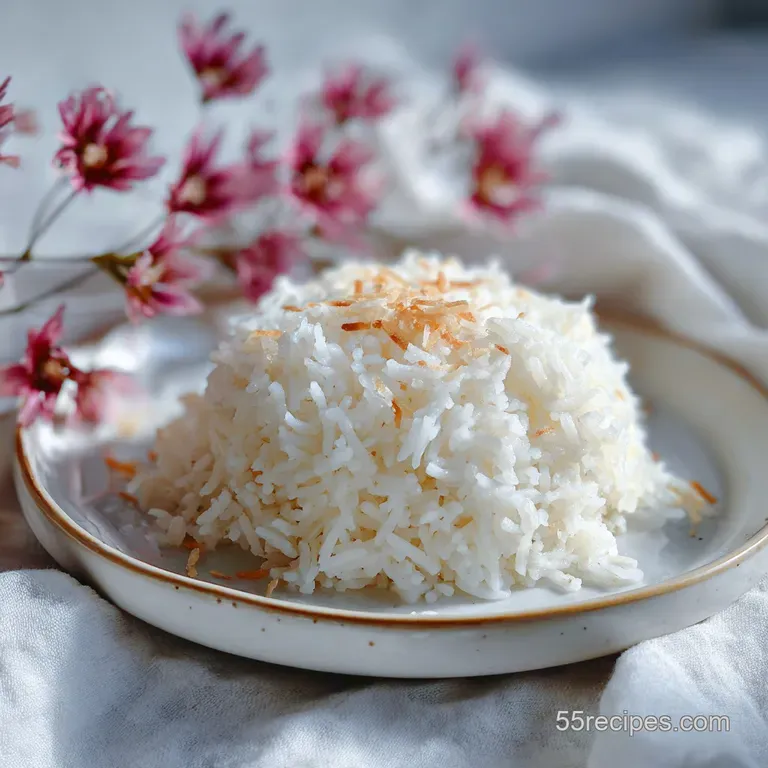 Velvety Coconut Rice in Rice Cooker