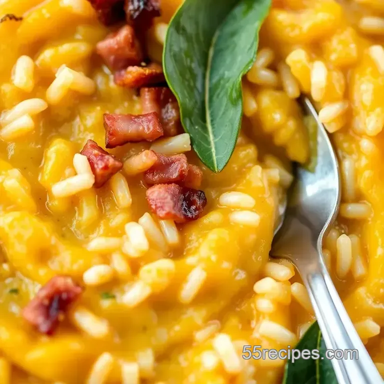 Creamy Pumpkin Risotto: a Warm Fall Embrace presentation