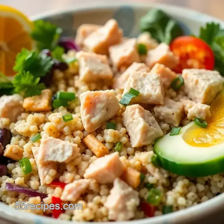 Savory Tuna Quinoa Bowl with Fresh Veggies