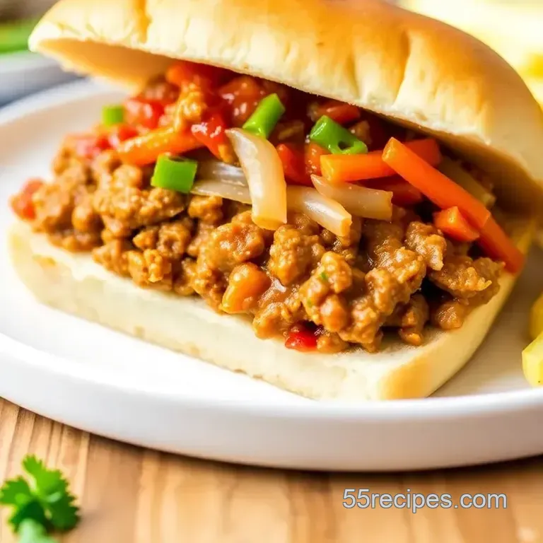 15-Minute Turkey Sloppy Joes presentation