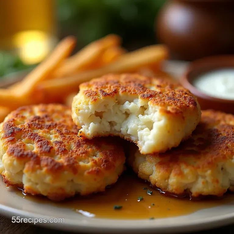 Cracking Air Fryer Crab Cakes presentation