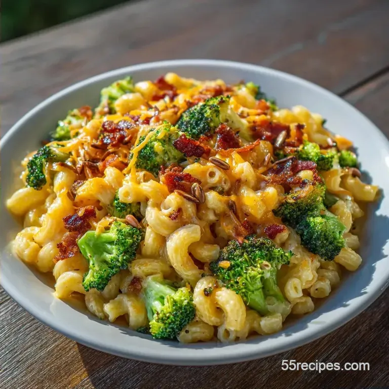 Creamy Broccoli Macaroni Salad: Tangy and Smoky