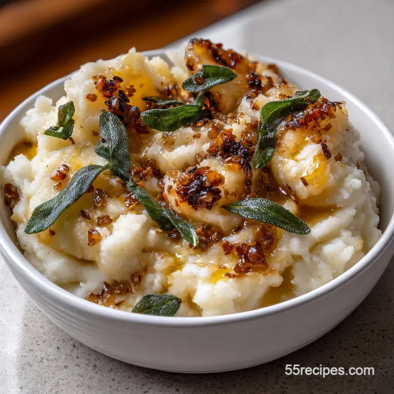 Cooked Turnips: the Proper Brown Butter Mash presentation