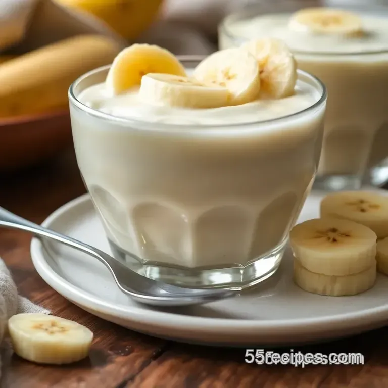 Creamy Dairy-Free Banana Pudding Delight presentation