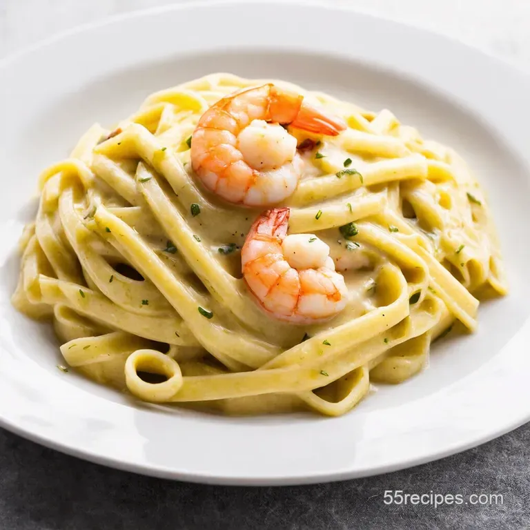 Creamy Dreamy Shrimp Fettuccine Alfredo