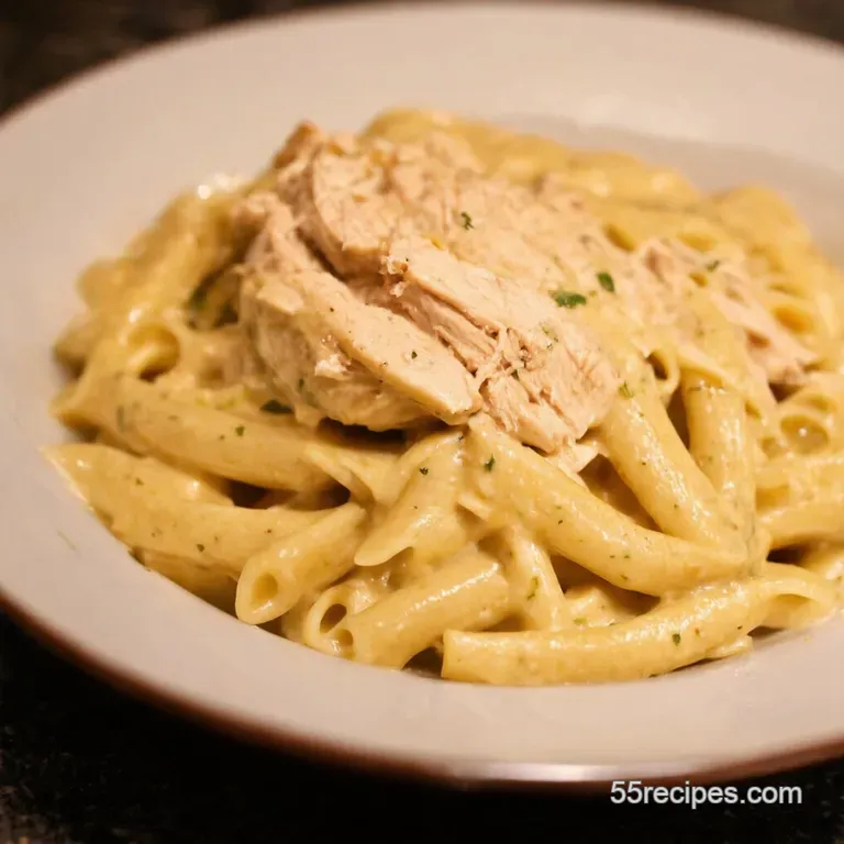 Creamy Dreamy the Ultimate Homemade Chicken Alfredo presentation