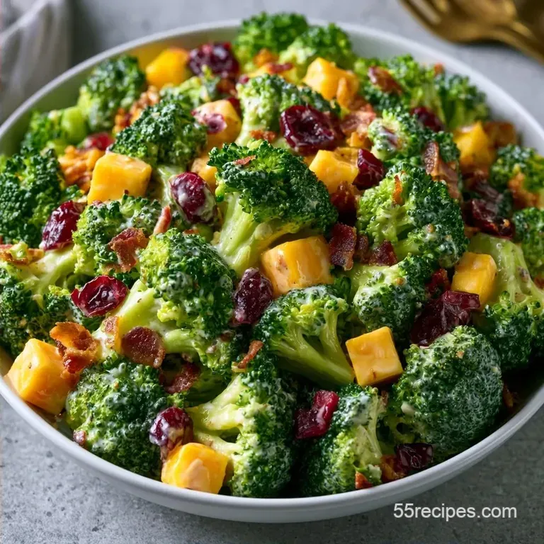 Creamy Mayo Broccoli Salad with Bacon