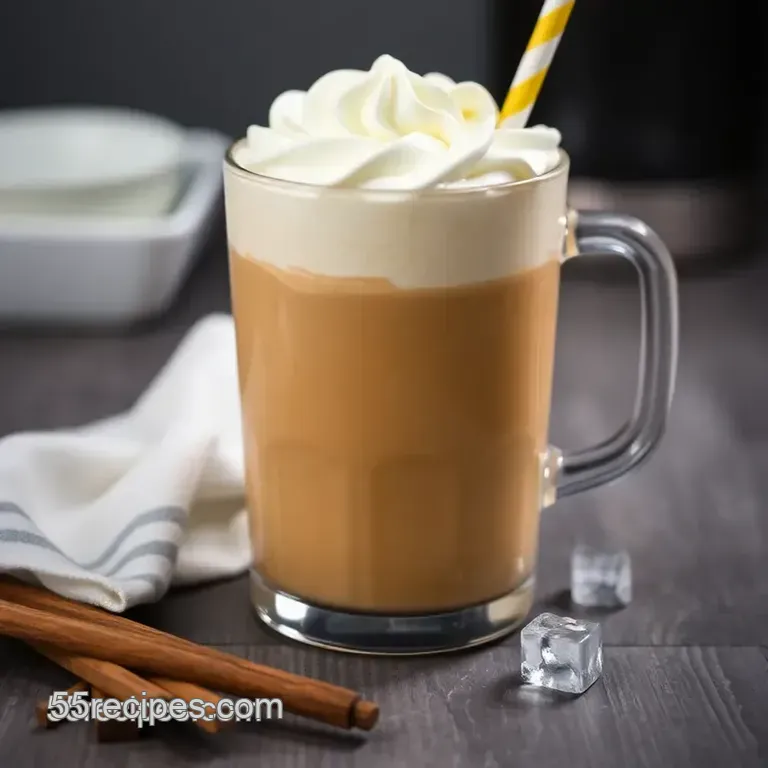 Creamy Vanilla Frappuccino Delight presentation