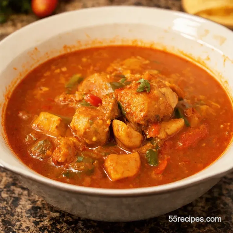 Creole Chicken Gumbo a Taste of Louisiana presentation