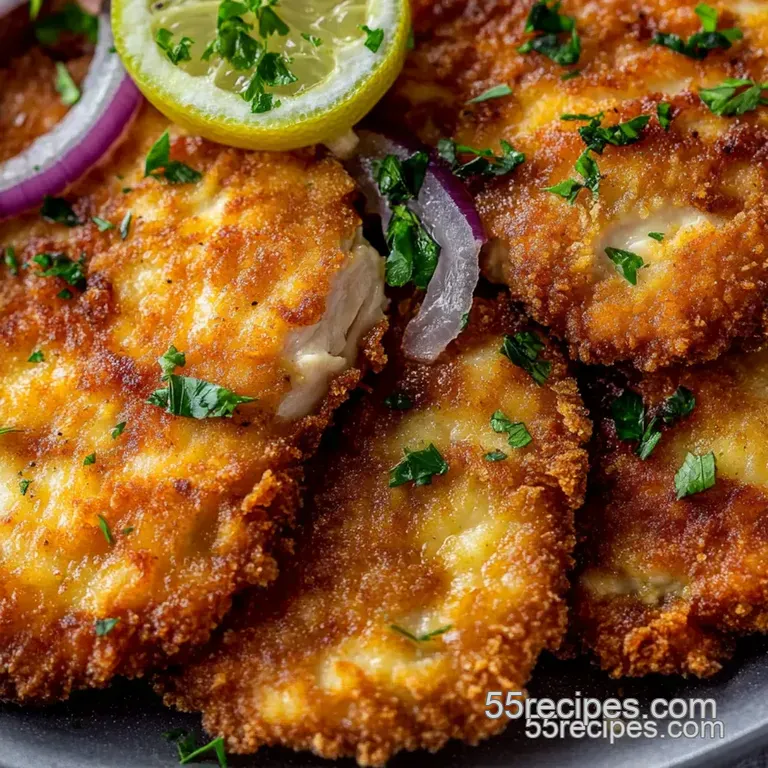 Crispy Chicken Schnitzel: A Weeknight Winner! presentation