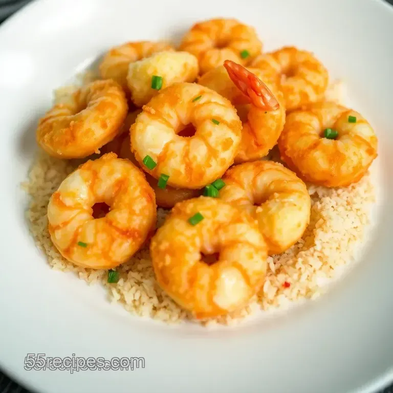 Crispy Outback Coconut Shrimp with Sweet Chili Dipping Sauce presentation