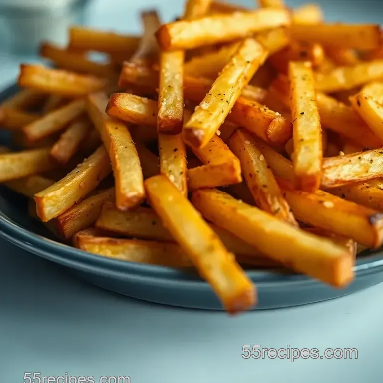 Crispy Oven-Baked French Fries: A Healthier Take on a Classic Favorite presentation