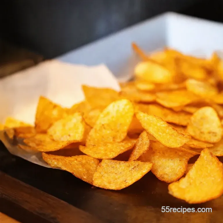 Crispy Ovenbaked Chips a Healthier Chip Shop Classic presentation