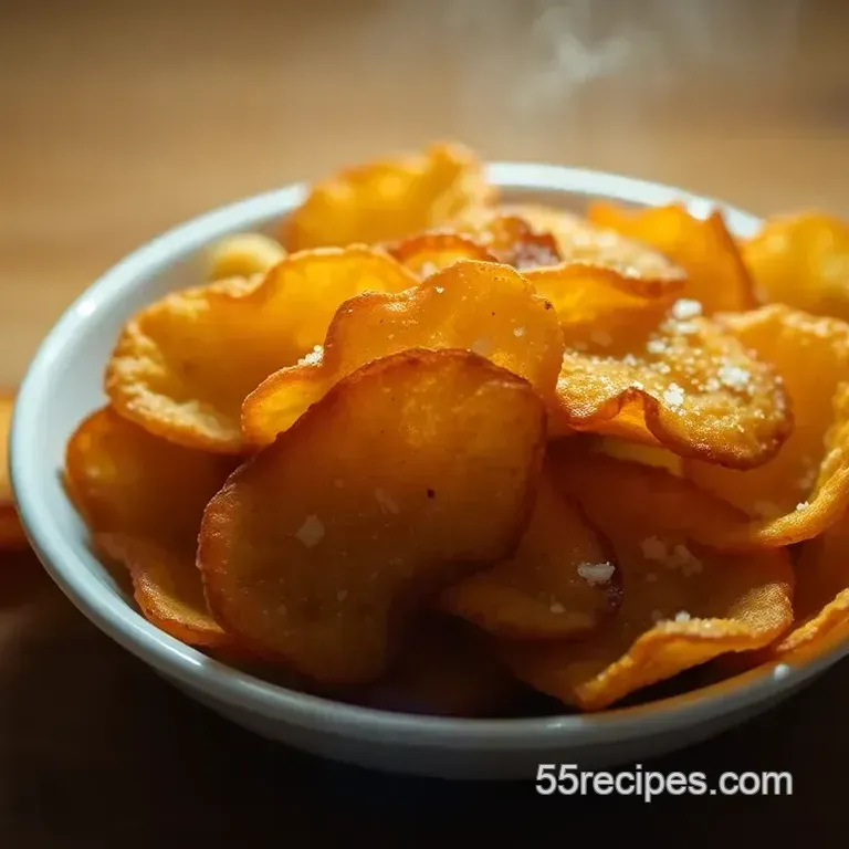 Crispy Taro Chips with a Touch of Sea Salt