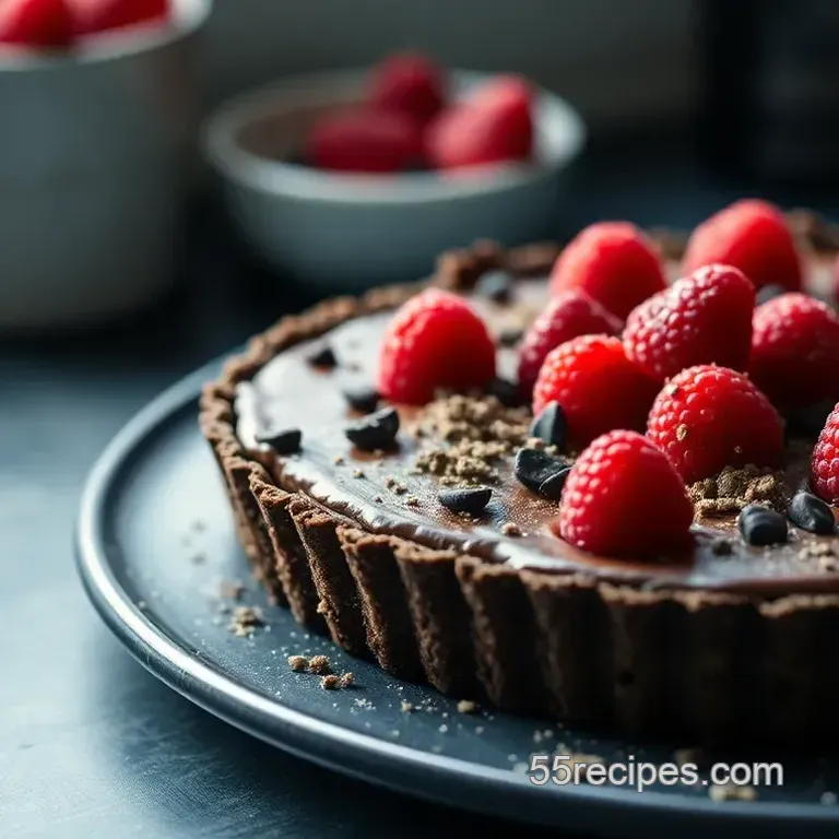 Decadent Dairy-Free Chocolate Raspberry Tart
