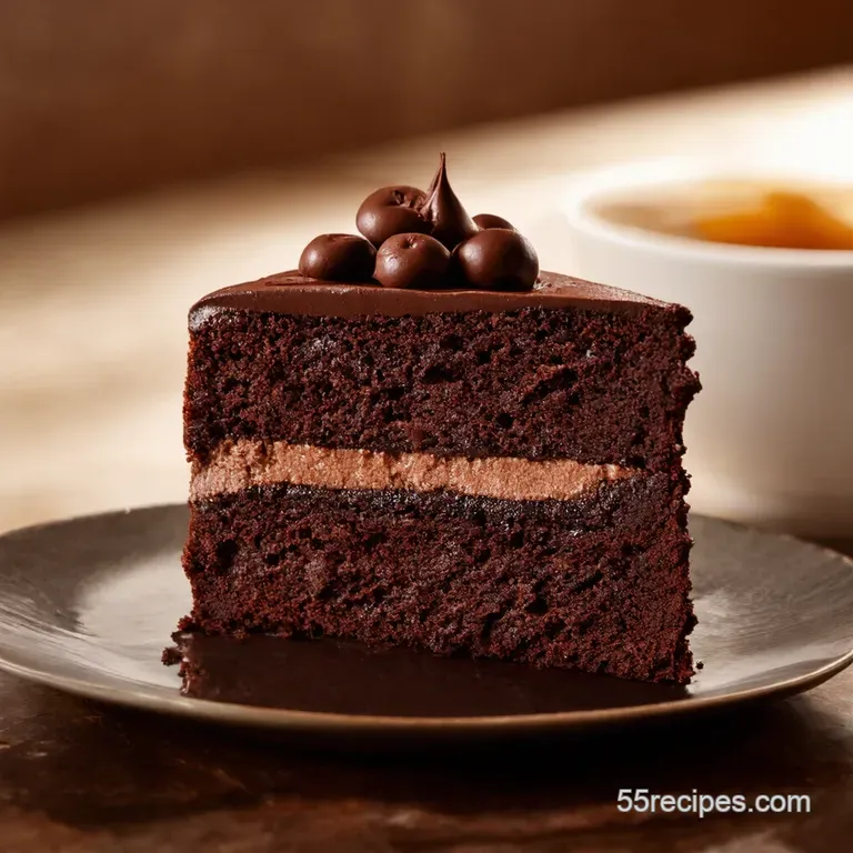 Decadent Dark Chocolate Torte One Bowl Wonder presentation
