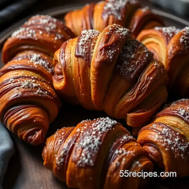 Decadent Nutella Croissants: a Chocolate Hazelnut Delight presentation
