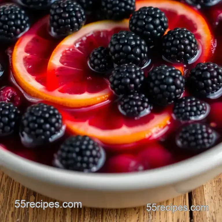 Deliciously Refreshing Blackberry Sangria: a Taste of Outback presentation