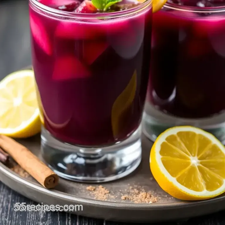 Delightful Chicha Morada Caramelo presentation