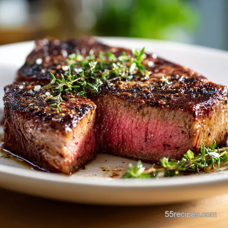 Recipe for Delmonico Steak: Cast Iron