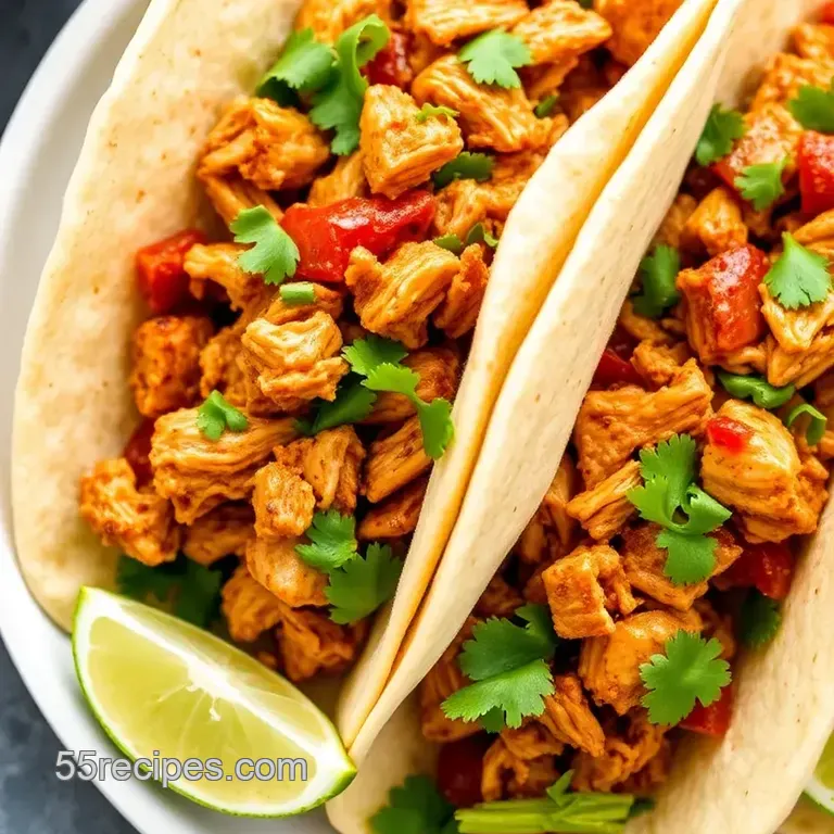 Smoky Chipotle Chicken Tacos presentation